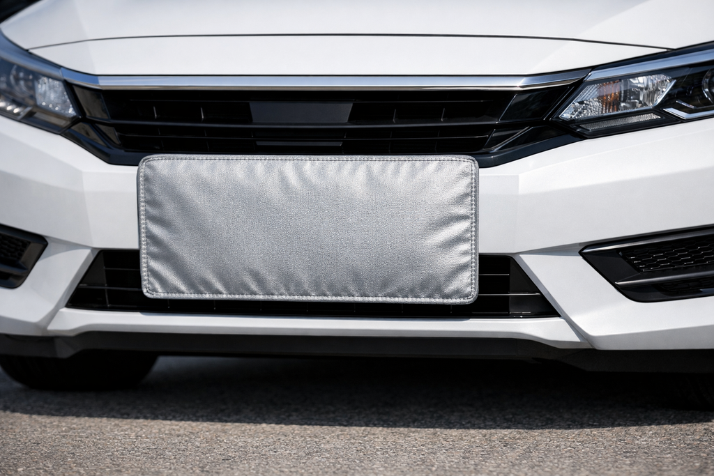 SuperCovers Premium Number Plate Cover for Cars & Bikes | Scratch & Dust Resistant | Durable Protection